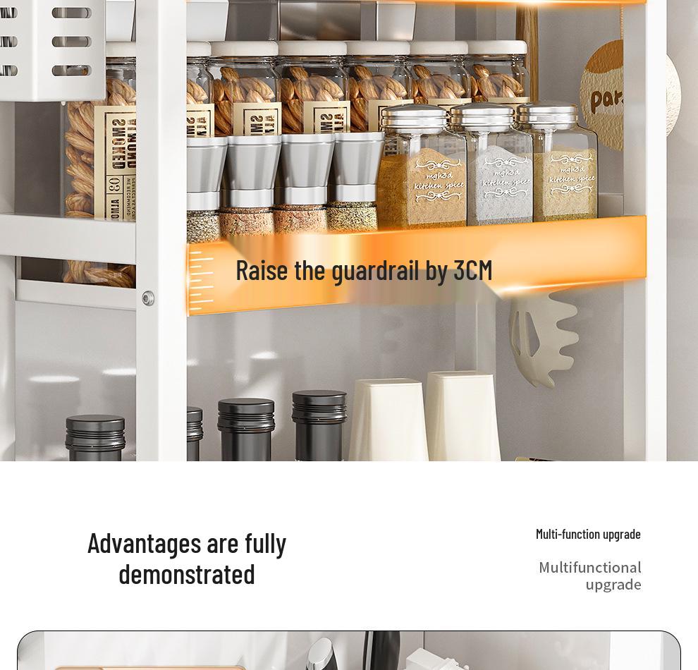 Kitchen Countertop Spice and Sauce Storage Rack