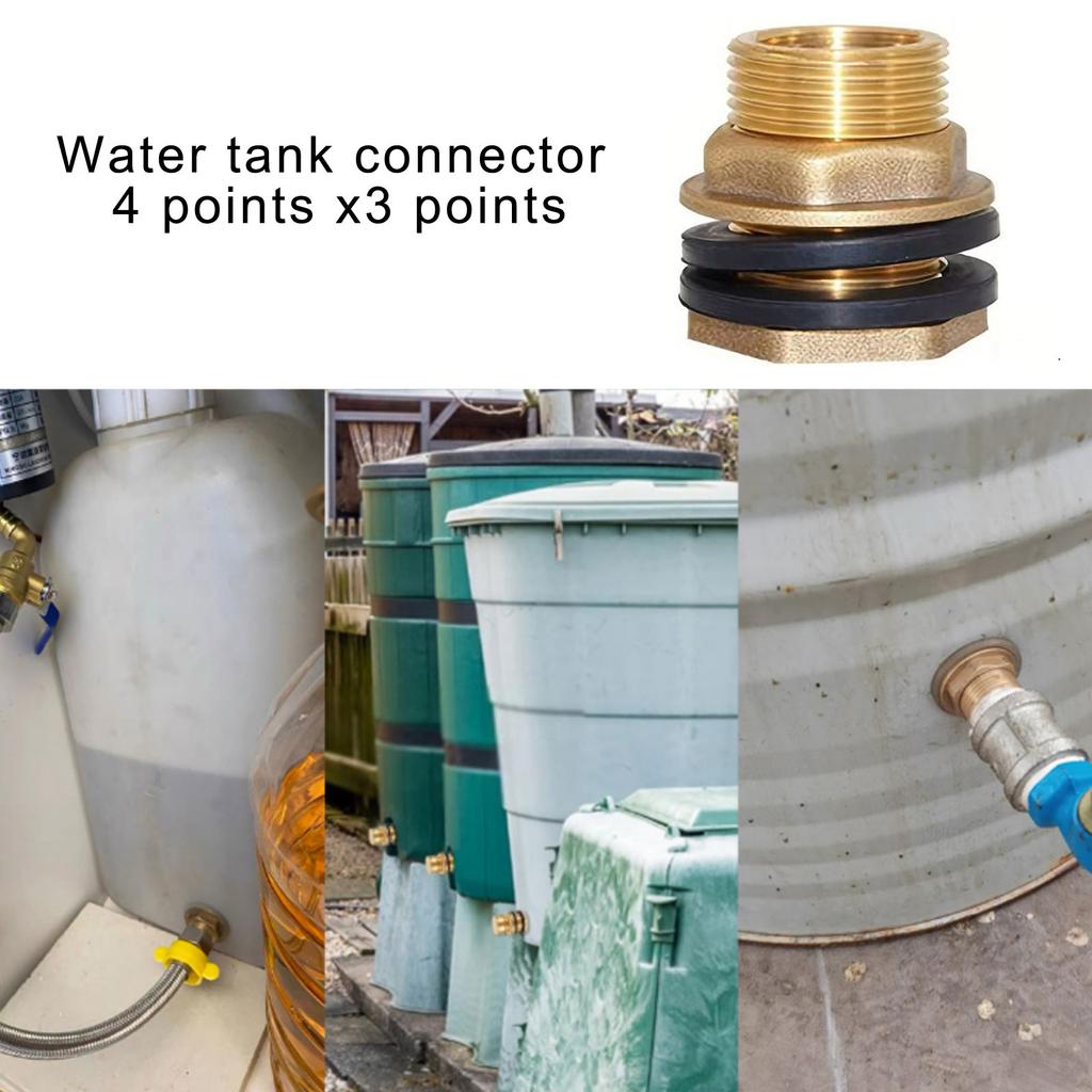 Conector Alamă Rezervor Apă Fiting Masiv Alamă pentru Etanșare Conectori Furtun de Grădină Instalare Simplă pentru Furtun de Grădină