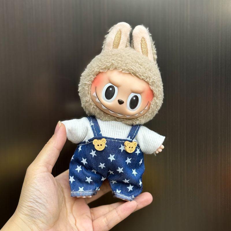 

Cute 17Cm Labubu Idol Doll Outfit Camellia Dress Bag Shoes Set The Monster Sitting Party Collection Mini Diy A14