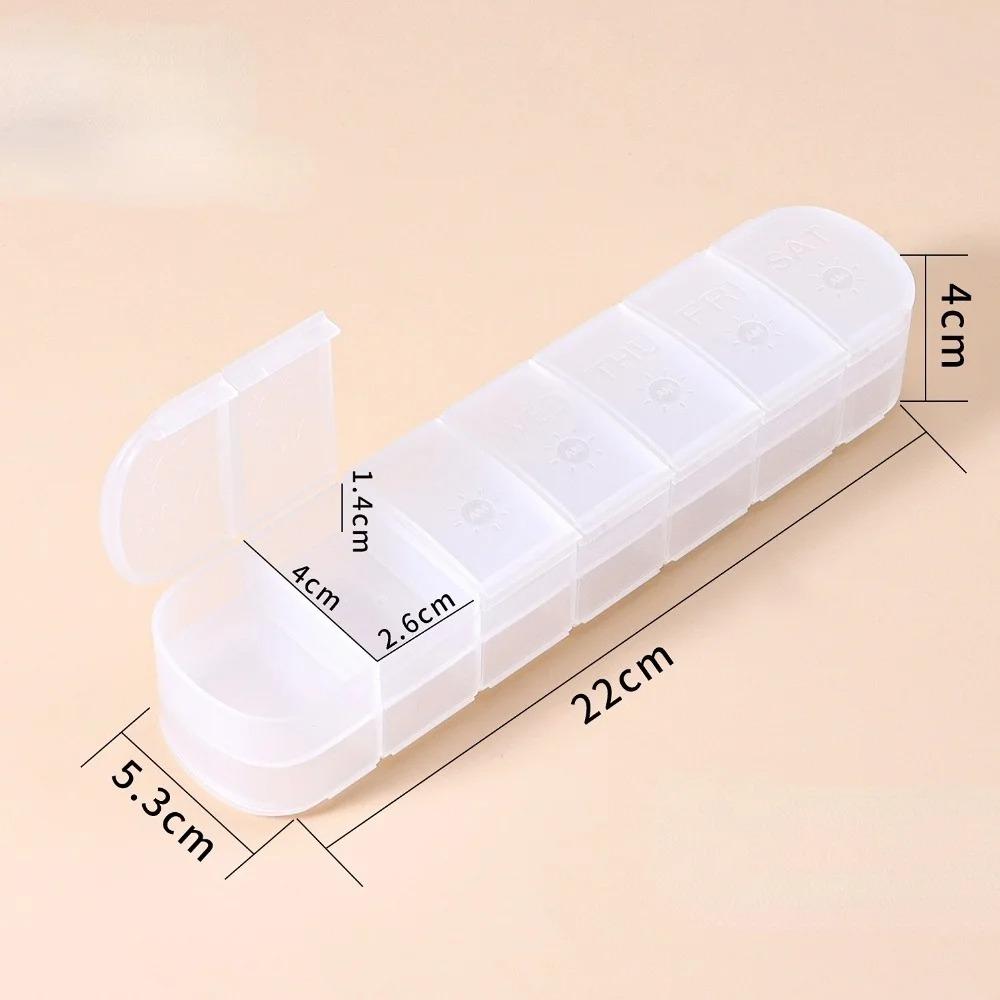 New Premuim Weekly Portable Pill Box Case Storage Organizer Container 7 Days Twice A Day 14 Grids for Vitamin Medicine Fish Oils