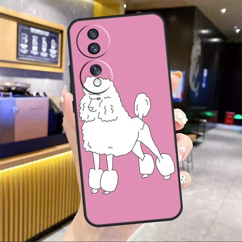 Poodle Dog For Honor Magic 6 7 8 Pro Case For Honor 90 70 50 Lite 400 200 X8c X8b X9a X9b X9c X9d Win RT