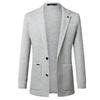 MONTAGUT Men's Merino Wool Blend Jacquard Knit Blazer