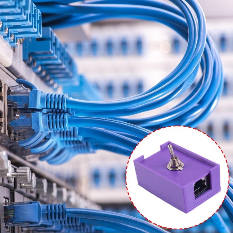 RJ45 LAN CAT5/CAT6 Networking Cable Switches  Protections Twisteds Pair Control Switches No Power Required