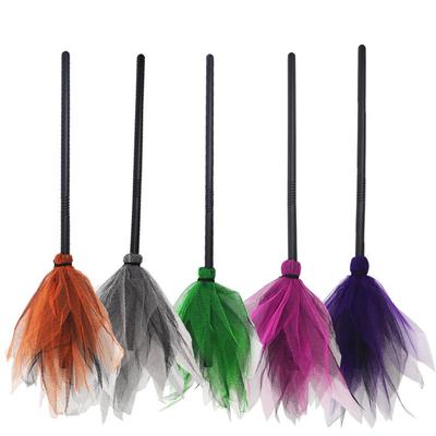 Detachable Witch Broom Halloween Costume Prop for Ghost Festival Party Decor
