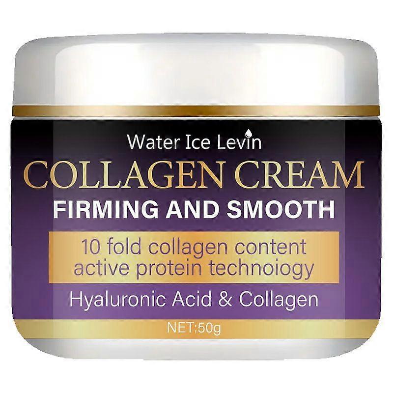 Crema Rassodante al Collagene, Crema Rassodante per la Pelle con Acido Ialuronico, Crema Anti-Età per Viso e Corpo, Idratante Giorno e Notte, Anti-Rughe e Idratazione Profonda