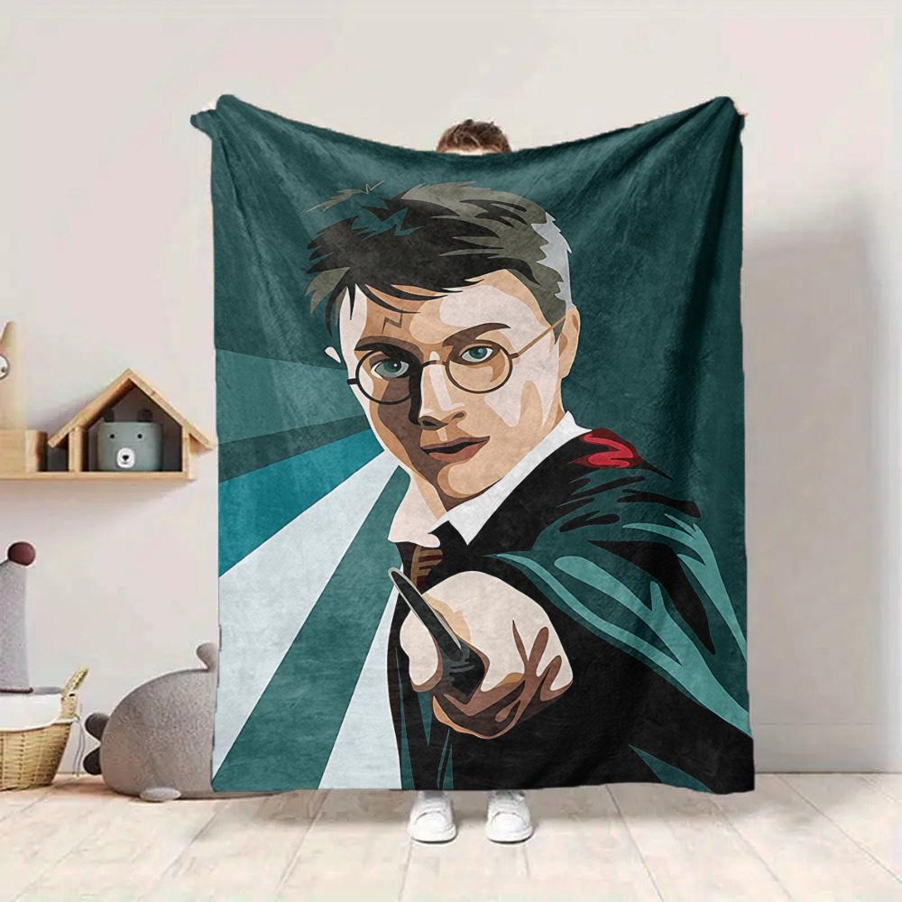 1pc Harry Potter Flannel Throw Blanket Soft, Warm & Cozy for Couch, Bed, Office, and Travel Versatile All Season Gift, Christmas present
