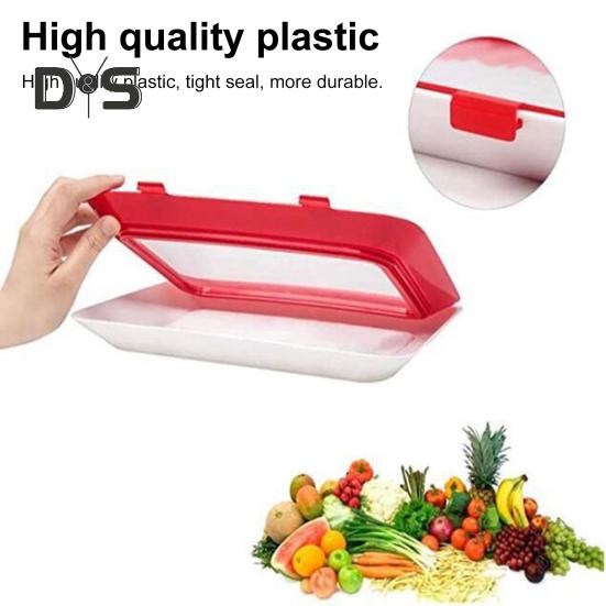 6/8/10 ks Podnosů na uchovávání potravin Bez BPA Víceúčelové Opakovaně použitelné Vakuové Stohovatelné Podnosy na organizaci a skladování potravin s přezkou