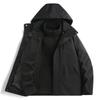 Unisex 3-in-1 Detachable Fleece-Lined Waterproof Windproof Outdoor Jacket Hiking Camping Skiing Fall Winter