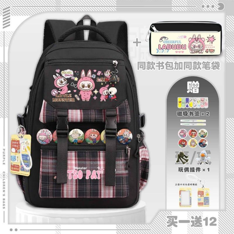 School bag, elementary school students, middle school students, grades 1 to 6, lightweight large-capacity backpack girls