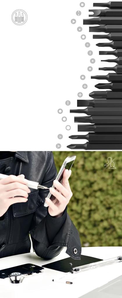 Wowstick Try 1P 19 In1 Electric Screwdriver Cordless Power Precision Screwdriver Rechargeable Bit Torque Adjustment Clutch Impact Screw Tightening