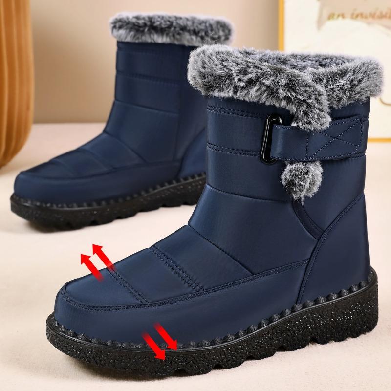 Cotton boots women's winter women's shoes fleece thickened boots polyurethane lightweight cotton shoes warm snow boots