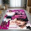 Bang Chan Kpop Stray Kids Wohnzimmer Rutschfeste Teppichmatte Weicher Teppich für Schlafzimmer Kinderzimmer Spielzimmer Sofa, Heimdeko Fußmatte Geschenk