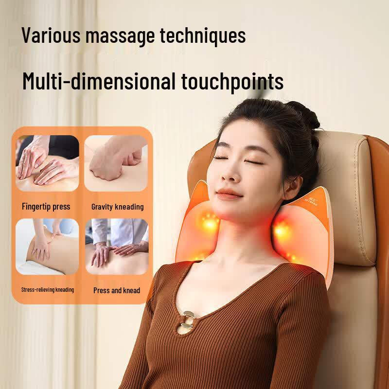 HEZHENG HZ-W3 Multi-Function Heated Kneading Massage Pillow CN plug (adapter included)