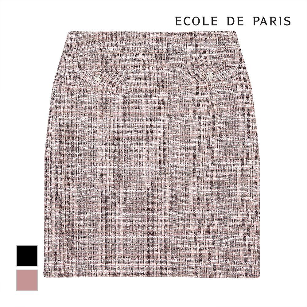 ECOLEDEPARIS Tweed Pattern Skirt_Cb0Xwsa010Z