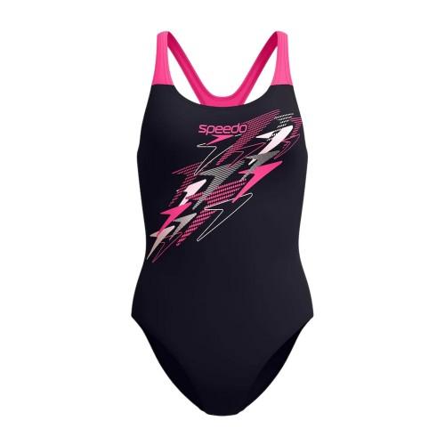 Speedo Womens/Ladies Medalist Logo One Piece Swimsuit