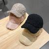 Ziemas cepures sievietēm Korejas stila Ins jēra ādas beisbola cepure sievietēm Daudzpusīga ikdienas silta beisbola cepure Rudens un Ziemas jauns stils