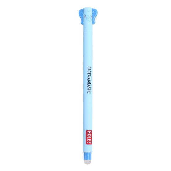 Smazatelná propiska 0,7 mm s černým inkoustem, s měkkým úchopem šetrným k pokožce, roztomilé zvířecí víčka, design s tlačítkem, doplňovatelné tužky, školní potřeby