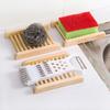 10Pcs Natural Wood Soap Dishes Portable Soap Tray Storage Holder for Bath Shower