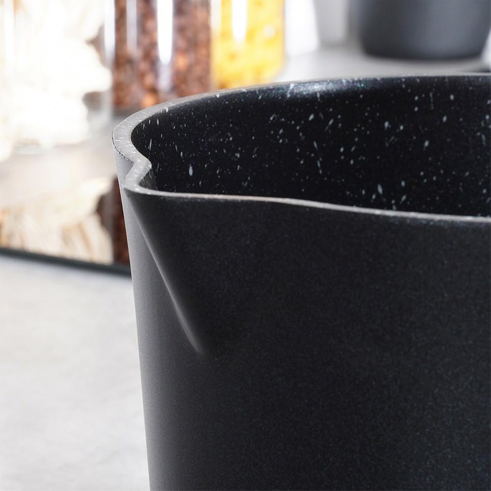 Granit Topf Stieltopf Zum Kochen von Milch Granit Sahne Saucen Pudding