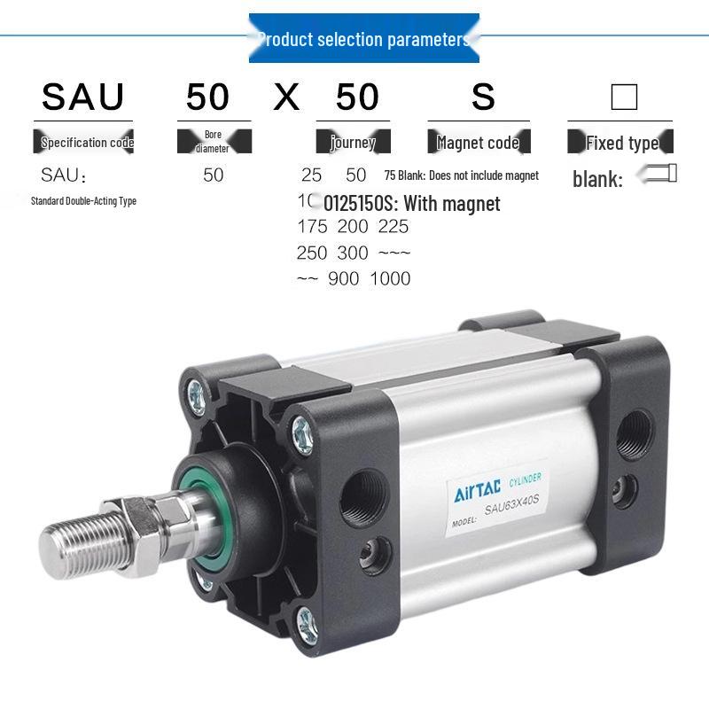 AIRTAC Cylinder SU Series - Sizes 50/63/25/50/100/150/200/250/300/350mm