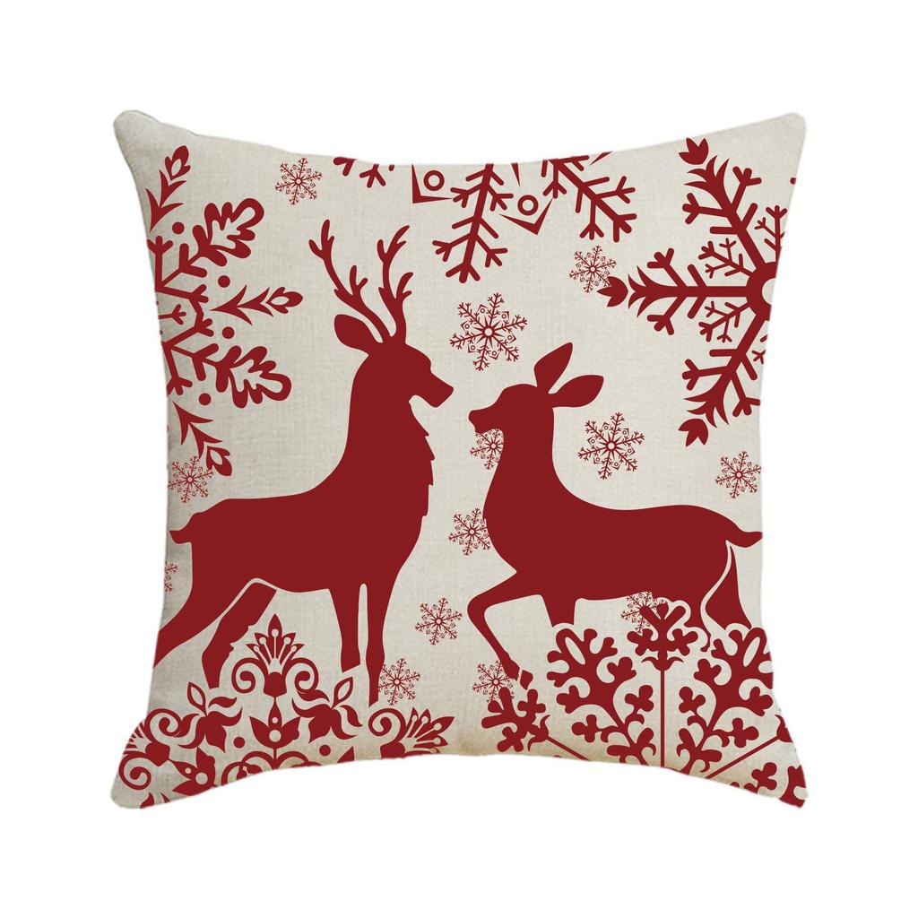 New Christmas Pillow Cover, Festive Pillow, Cushion Cover, Gift Backrest Cover, Waist Cushion Cover