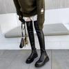 Women's Over-the-Knee Stretch Boots, 2025 Autumn/Winter, Slimming, Round Toe, Flat To Mid-Heel with Thick Sole.