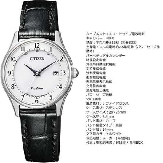 Citizen Collection Direct ES0000-10A Eco-Drive Radio-Controlled Watch, Flight, Women's
