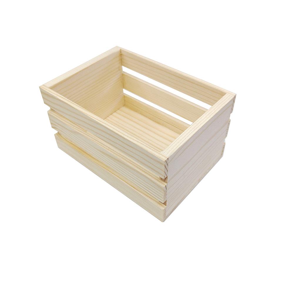 Children's Play 12.5*8.8*7 CM Mini Wooden Basket DIY Craft Projects Children's DIY Use Crafting Supplies Light Color Design