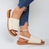 Summer Flat Outerwear Sandals, Lightweight and Comfortable Pointed-toe Beach Sandals for Women