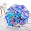 1pc Outdoor Umbrella with Cute Characters - Automatic Opening/Closing, Portable 3-Fold Design, 8-Rib Iron Frame, Perfect for Fans, Travelers, Dai