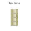 Multi-layer Foldable Non-woven Hanging Storage Bag for Wardrobe