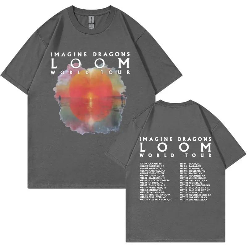Loom 2024 Tour T Shirt Imagine Concert Dragons 2024 New Album Tshirts Men Women Fashion Vintage Short Sleeve Tshirt Streetwear