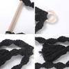 Wooden Toilet Paper Holder Macrame Wall Hanging Tapestry Boho Room Decor Mount for Kitchen Bathroom Towel Dispenser