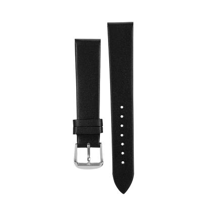 1 pár PU kůže Univerzální Unisex Spona s kolíčkem Náhradní řemínek na hodinky (19 mm)Černá