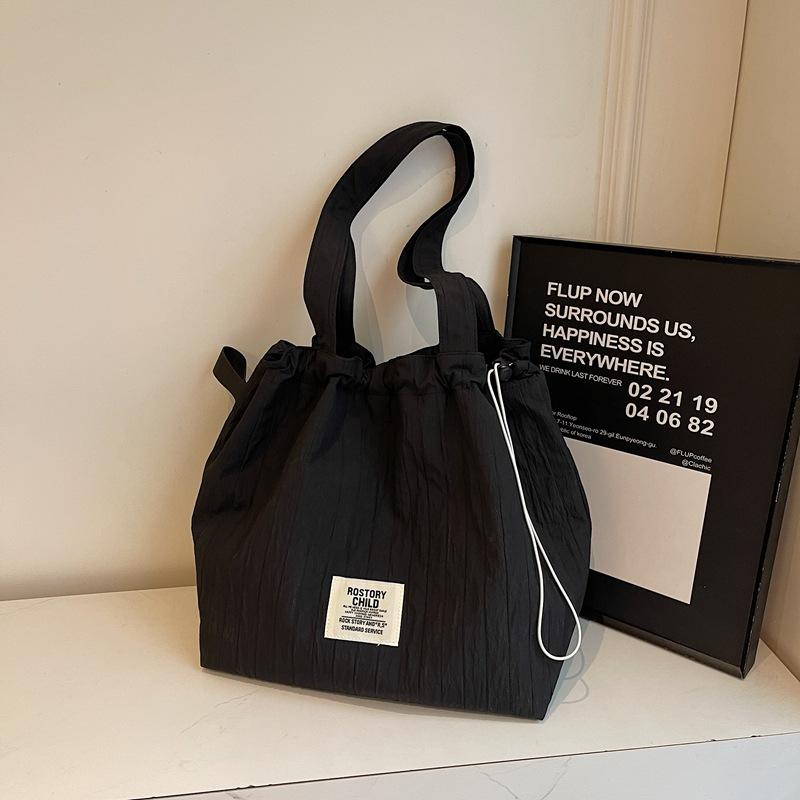 

Новая сумка через плечо с завязками, ленивая сумка-тоут, женская сумка большой вместимости для поездок на работу, студенческая сумка для занятий