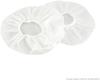 Geekria Disposable Nonwoven Ear Pad 200 Pieces Stretch for Large and Covers, (100 Pairs), Knit, Over-Ear Headphones, Anti-Dust Anti-Worn (Large/White)