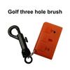 Golf Ball Brush Reusable Wear-resistant Flexible Bristles Compact Size with Retractable Sharp Pick Portable Golf Ball Club Groove
