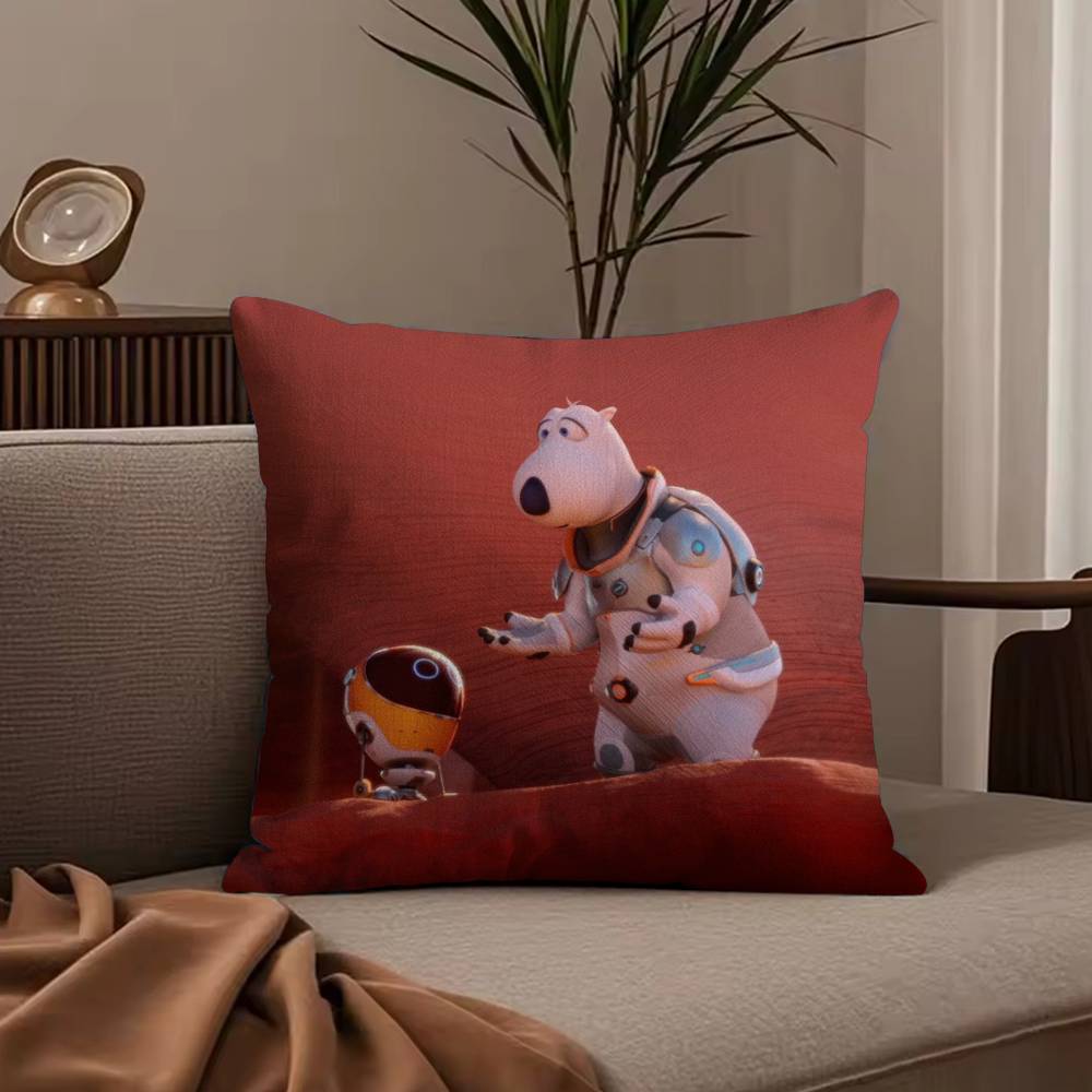 Cute B-Backkom Pillow Case Anti-dustmite Pillowcase Invisible zipper silky short plush Sofa cushion cover