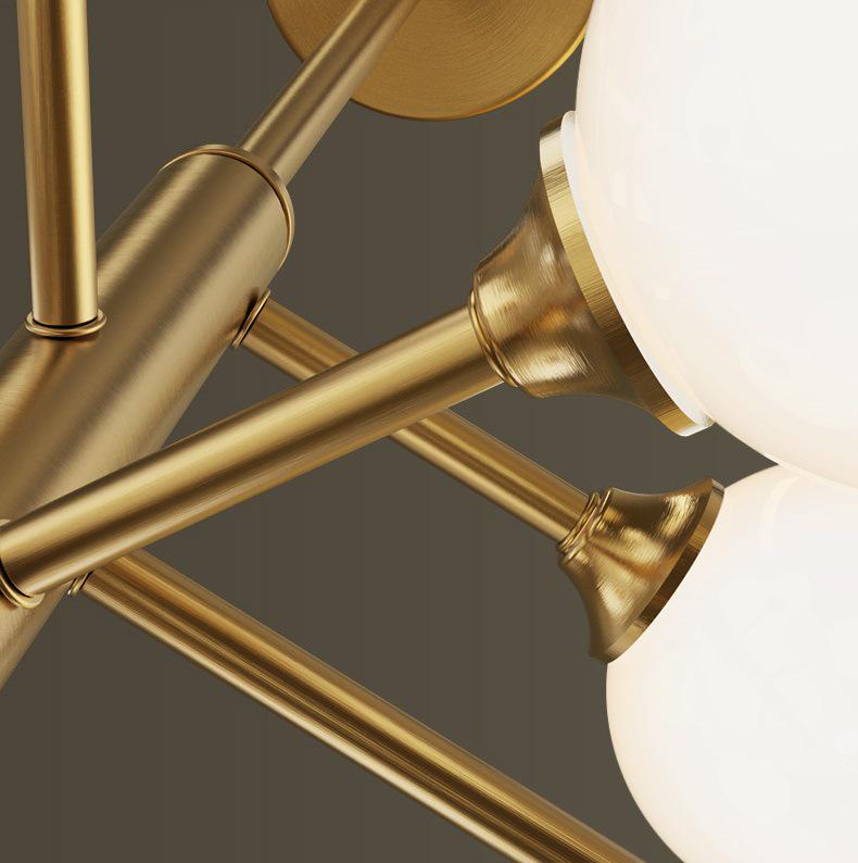 Nordic Luxury Golden Bubble Chandelier for Bedroom and Dining Room