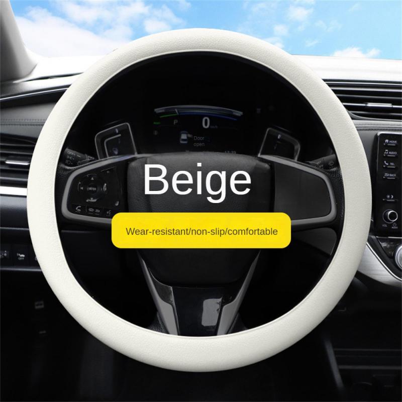 Car Steering Wheel Cover Multi-color Optional Red Car Peripherals Silicone Steering Wheel Cover Non-slip And Durable Blue Green