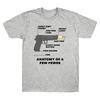 Anatomy of A Pew Pewer Ammo and Gun Amendment Meme Lovers Funny Graphic T-Shirt Unisex T-Shirt