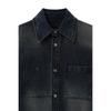 [wooyoungmi] Blue Back Logo Denim Shirt W263SH27988L