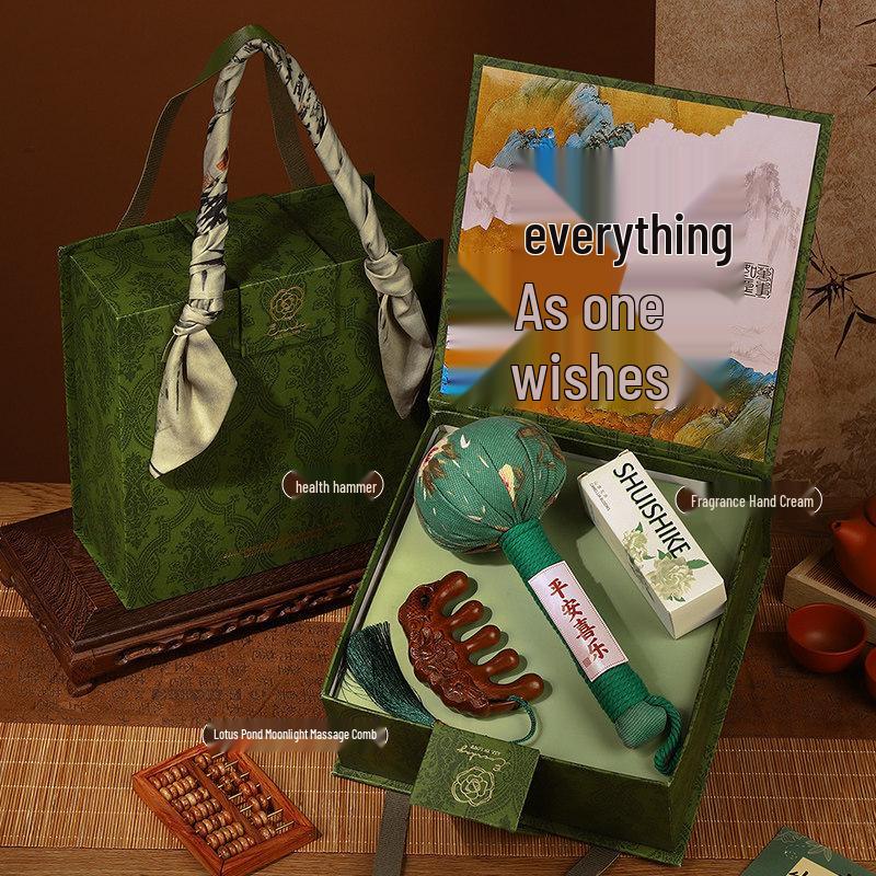 Elegant Wooden Comb Gift Set: Premium Mother's Day or Birthday Surprise for Mom, Mother-in-Law, and Elders