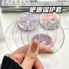 Transparent Badge Display Sleeve Round Card Storage Case Anime Badges Decoration Protective Sleeve PVC Badge Protector Case