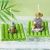 Floating Aquarium Decor Miniature Garden Decor Old Man Fishing Floating Raft Design Fish Tank Landscape Decoration