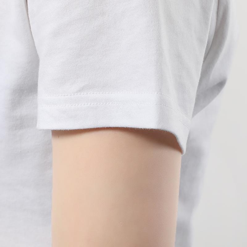 Adidas Neo Basic Logo Print Sports Round Neck T-Shirt Women Tops White EI4714