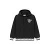 Li Ning X Jason Wu Collaboration Sports Fashion Series Embroidered Logo Loose Pullover Hoodie Unisex Hoodies Black AWDRH10-1