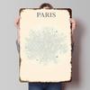 Paris City Map Tinplate Poster Custom Wall Art Vintage Metal Signs Retro Tin Plaque for Gaming Room Decoration Cozy House Home