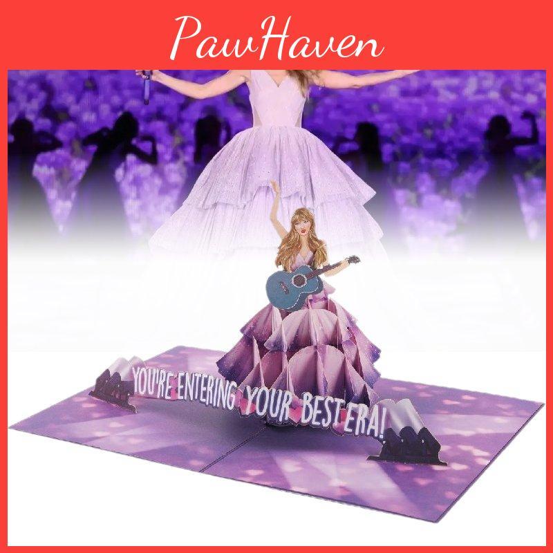 Birthday Swift Taylor Greeting Card Souvenir Collapsible Paper Gifts Material