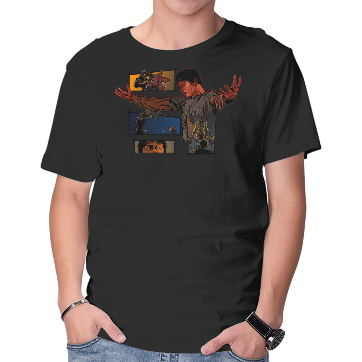 Unisex Crew Neck T-Shirt The Sorcerer Graphic Short Sleeve Casual Tee XXXXL